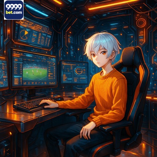 Imagem promocional da 9999BET apresentando a plataforma e seus recursos